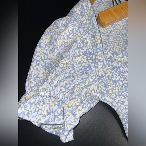 TopShop Coquette Style Printed mini dress with keyhole Size US10 EUC - Picture 3 of 7